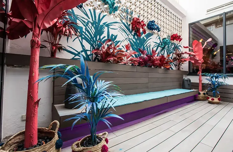 Terraza exterior del hotel